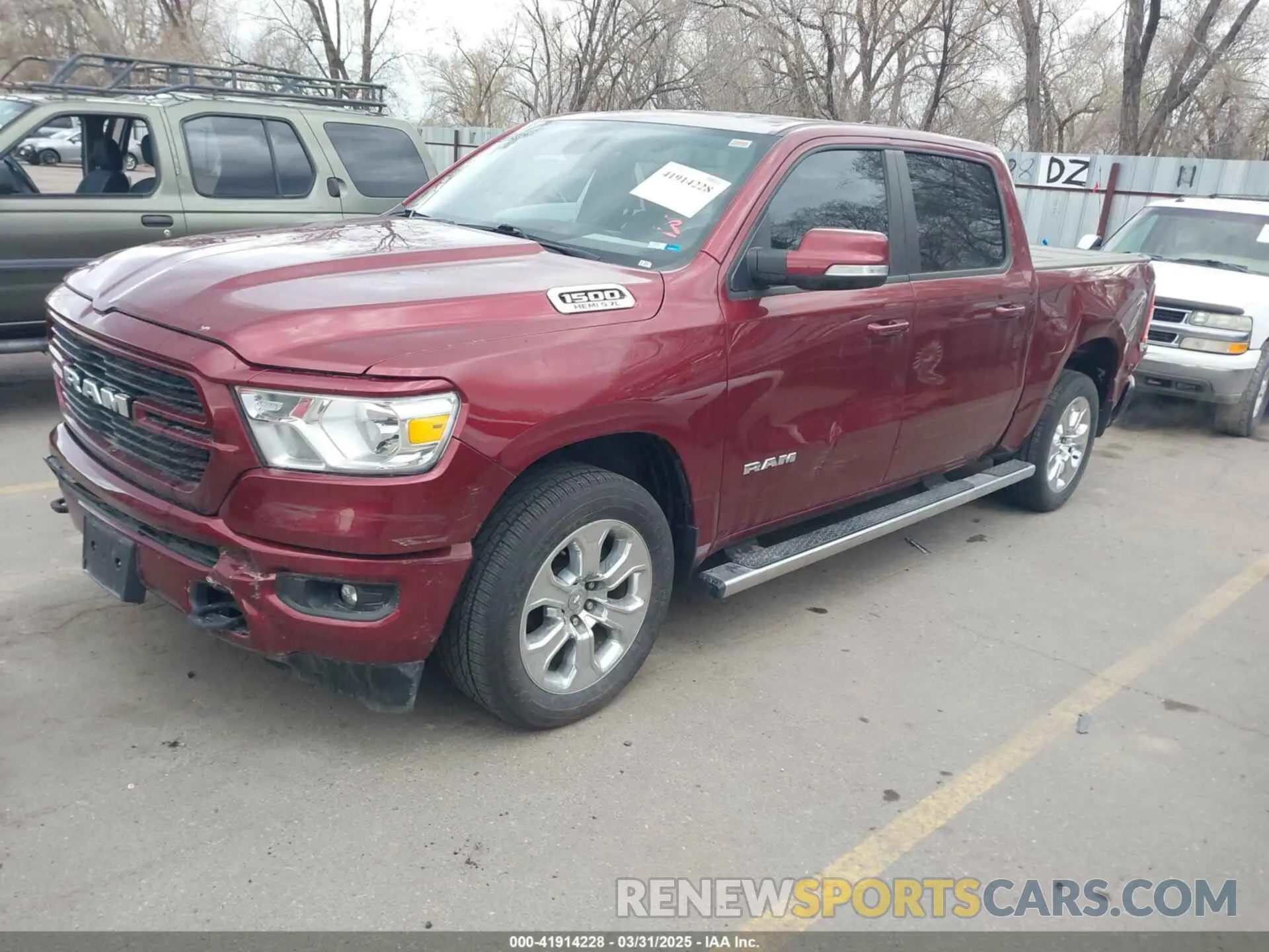 2 Photograph of a damaged car 1C6SRFFT6LN329738 RAM 1500 2020