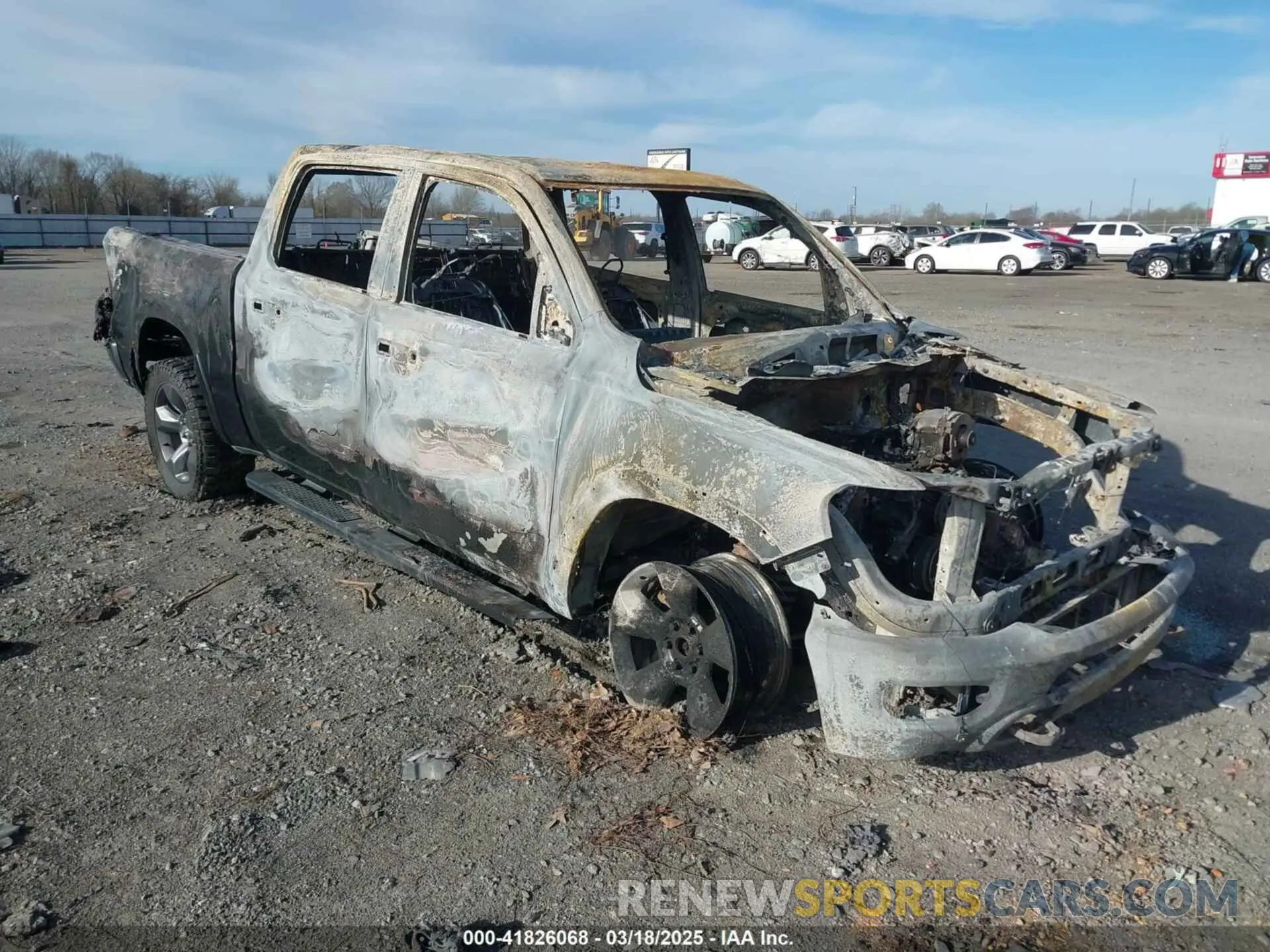 1 Photograph of a damaged car 1C6SRFFT8LN307739 RAM 1500 2020