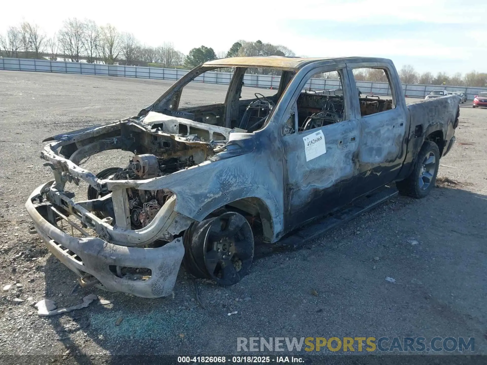 2 Photograph of a damaged car 1C6SRFFT8LN307739 RAM 1500 2020