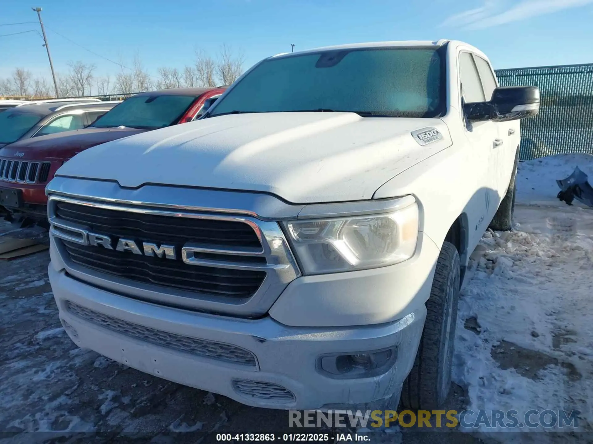 2 Photograph of a damaged car 1C6SRFFT8LN350557 RAM 1500 2020