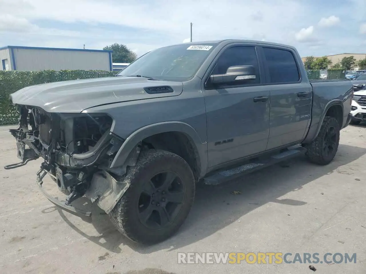 1 Photograph of a damaged car 1C6SRFFT8LN378827 RAM 1500 2020