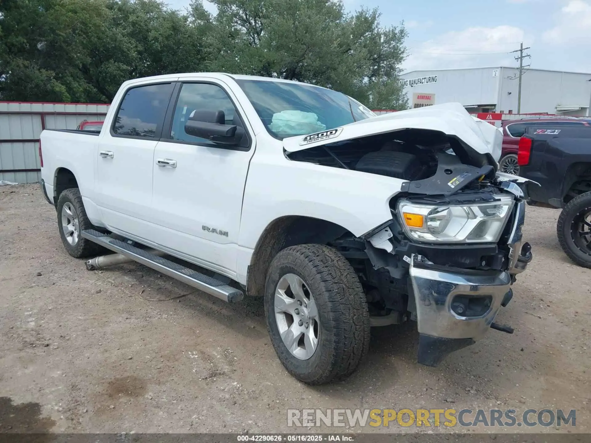 1 Photograph of a damaged car 1C6SRFFT9LN321942 RAM 1500 2020