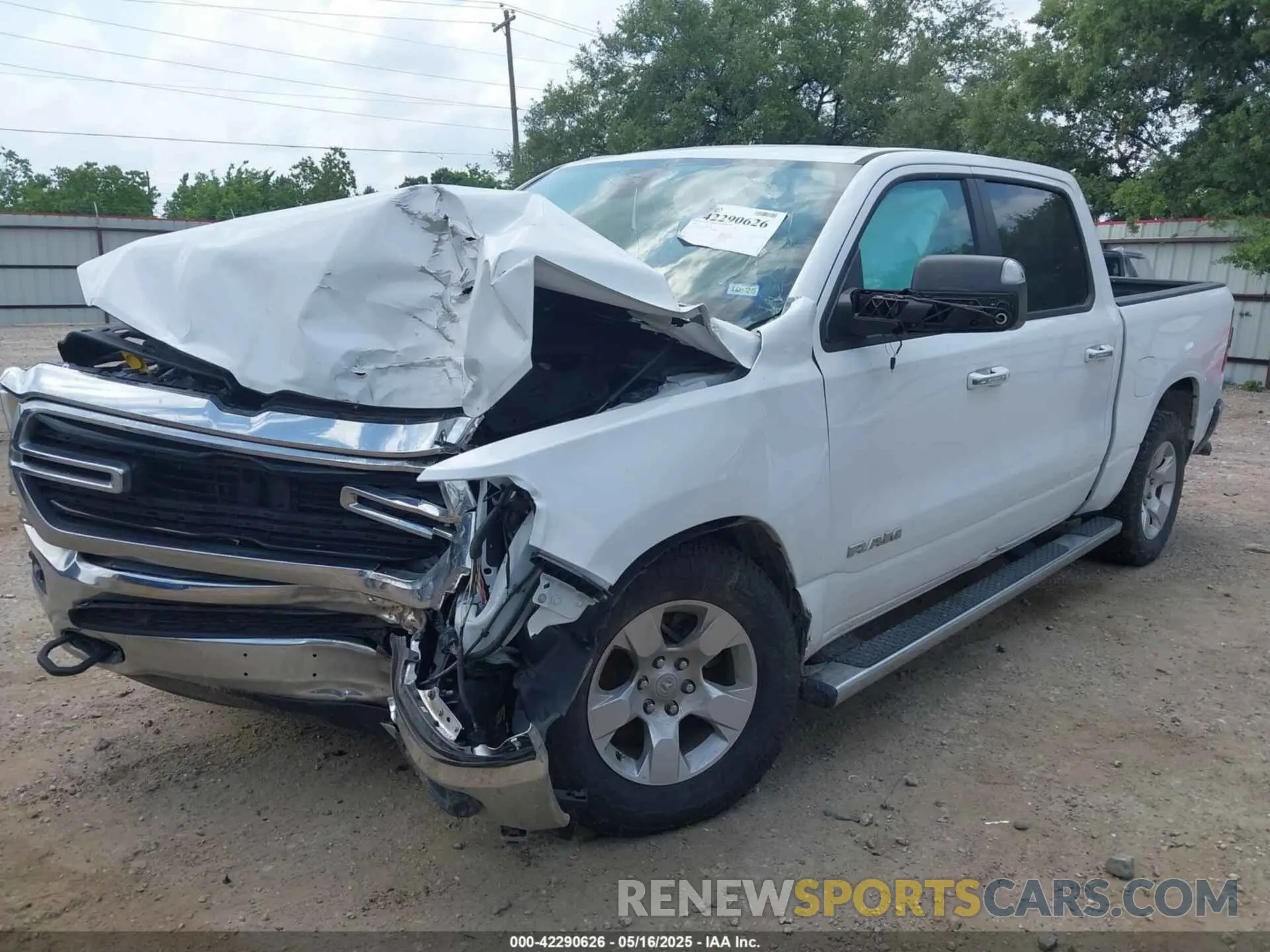 2 Photograph of a damaged car 1C6SRFFT9LN321942 RAM 1500 2020