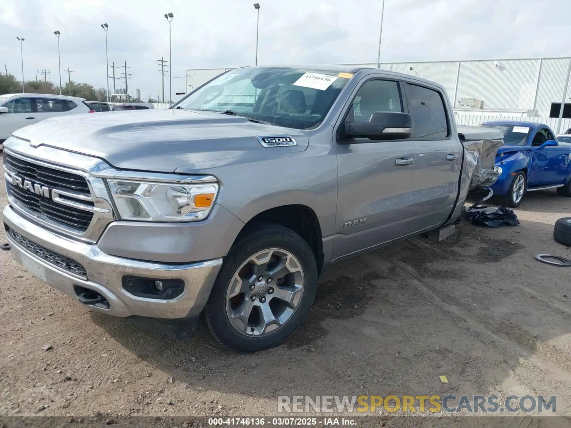 2 Photograph of a damaged car 1C6SRFFTXLN104769 RAM 1500 2020