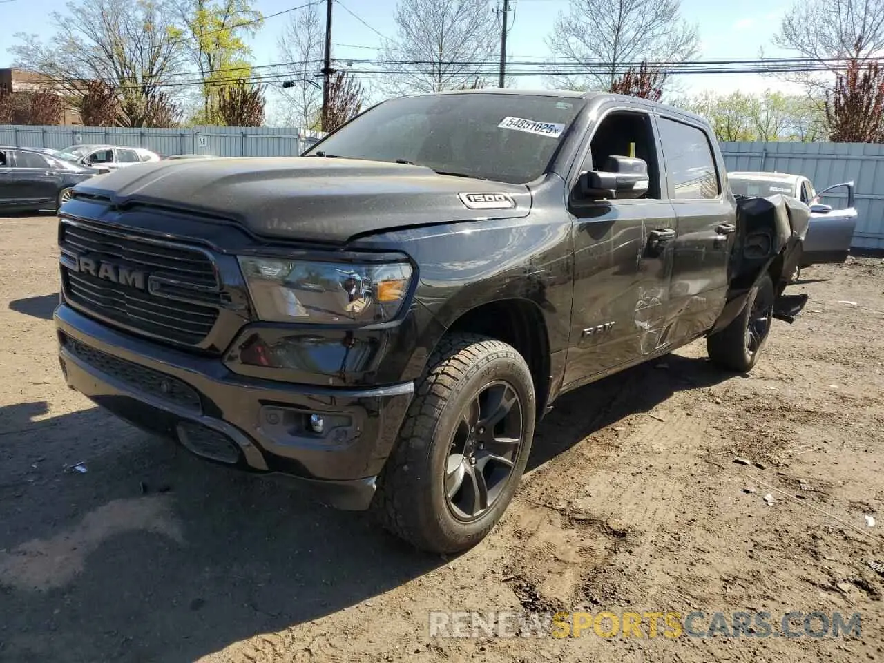 1 Photograph of a damaged car 1C6SRFFTXLN309914 RAM 1500 2020