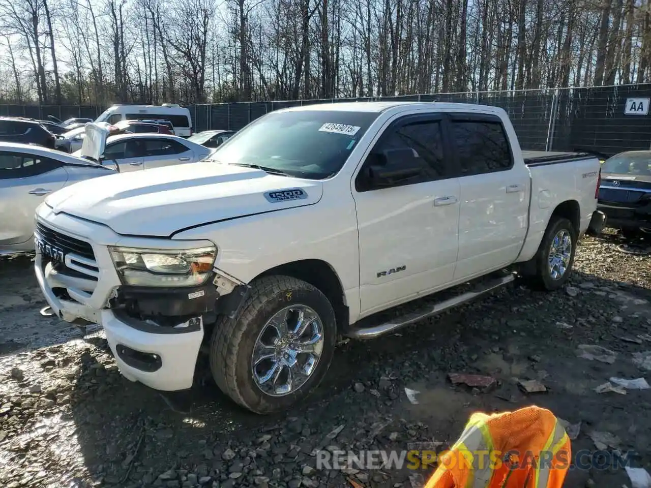 1 Photograph of a damaged car 1C6SRFFTXLN380563 RAM 1500 2020