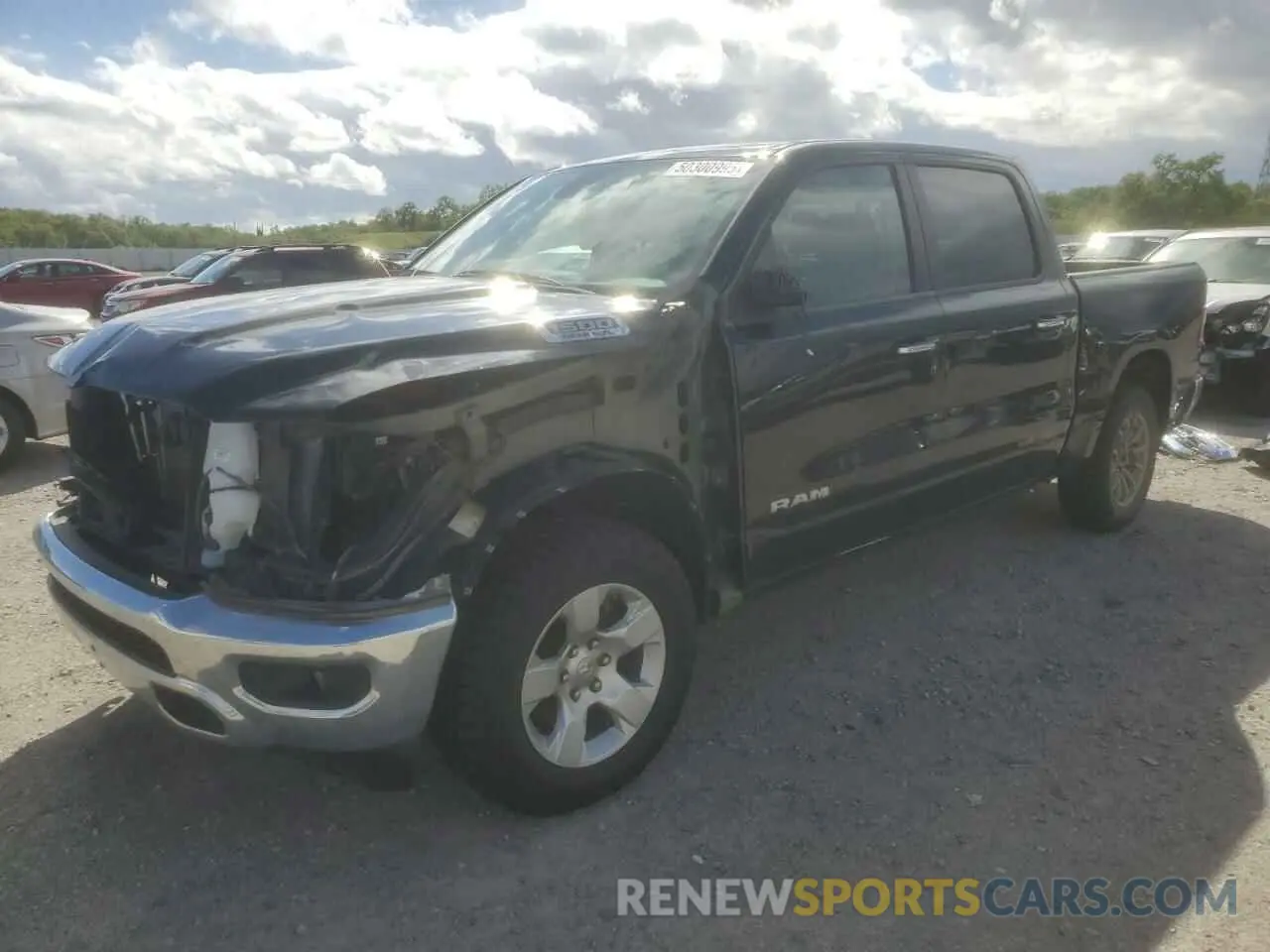1 Photograph of a damaged car 1C6SRFFTXLN409088 RAM 1500 2020
