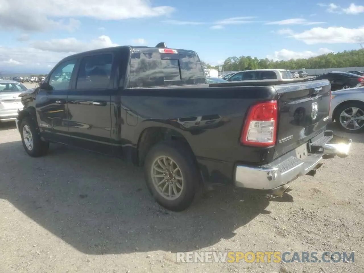 2 Photograph of a damaged car 1C6SRFFTXLN409088 RAM 1500 2020