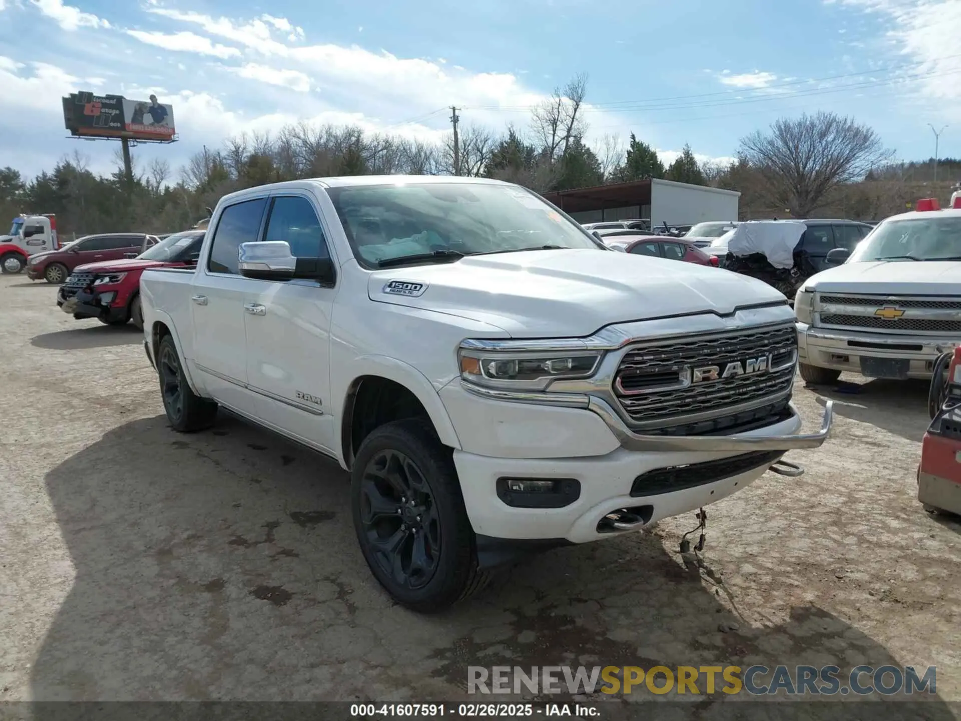 1 Photograph of a damaged car 1C6SRFHT0LN223265 RAM 1500 2020