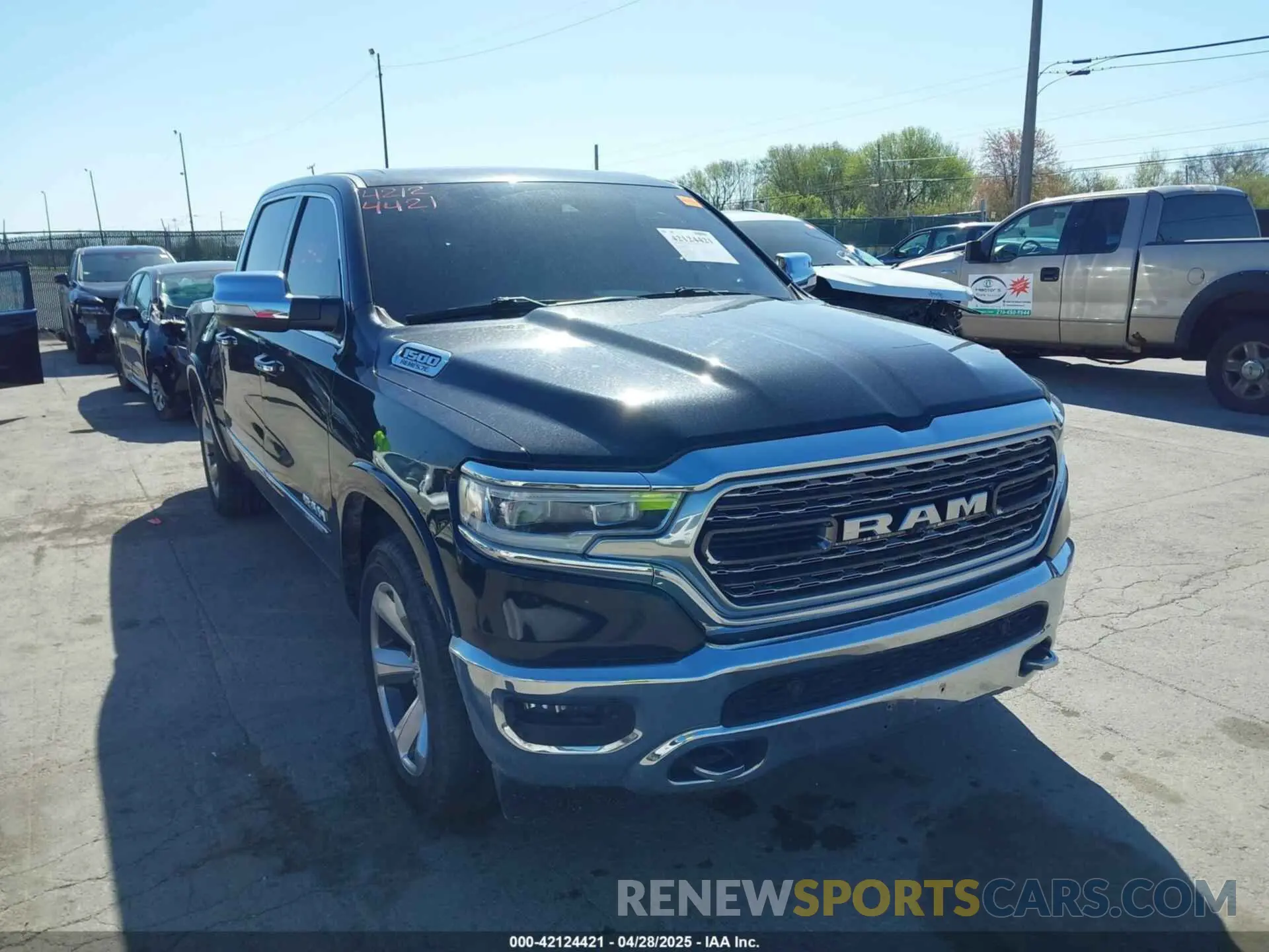 1 Photograph of a damaged car 1C6SRFHT1LN219449 RAM 1500 2020