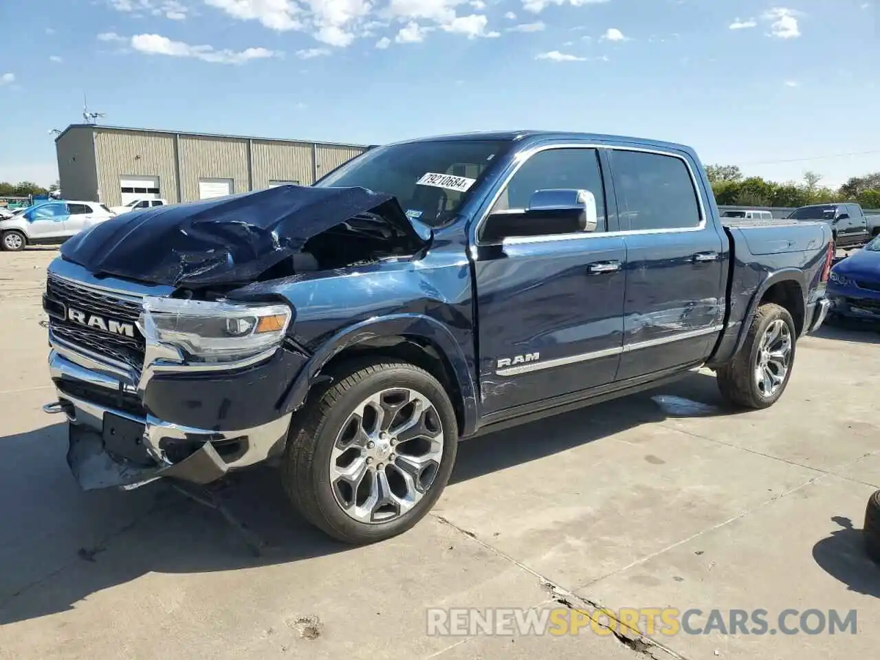 1 Photograph of a damaged car 1C6SRFHT8LN365007 RAM 1500 2020