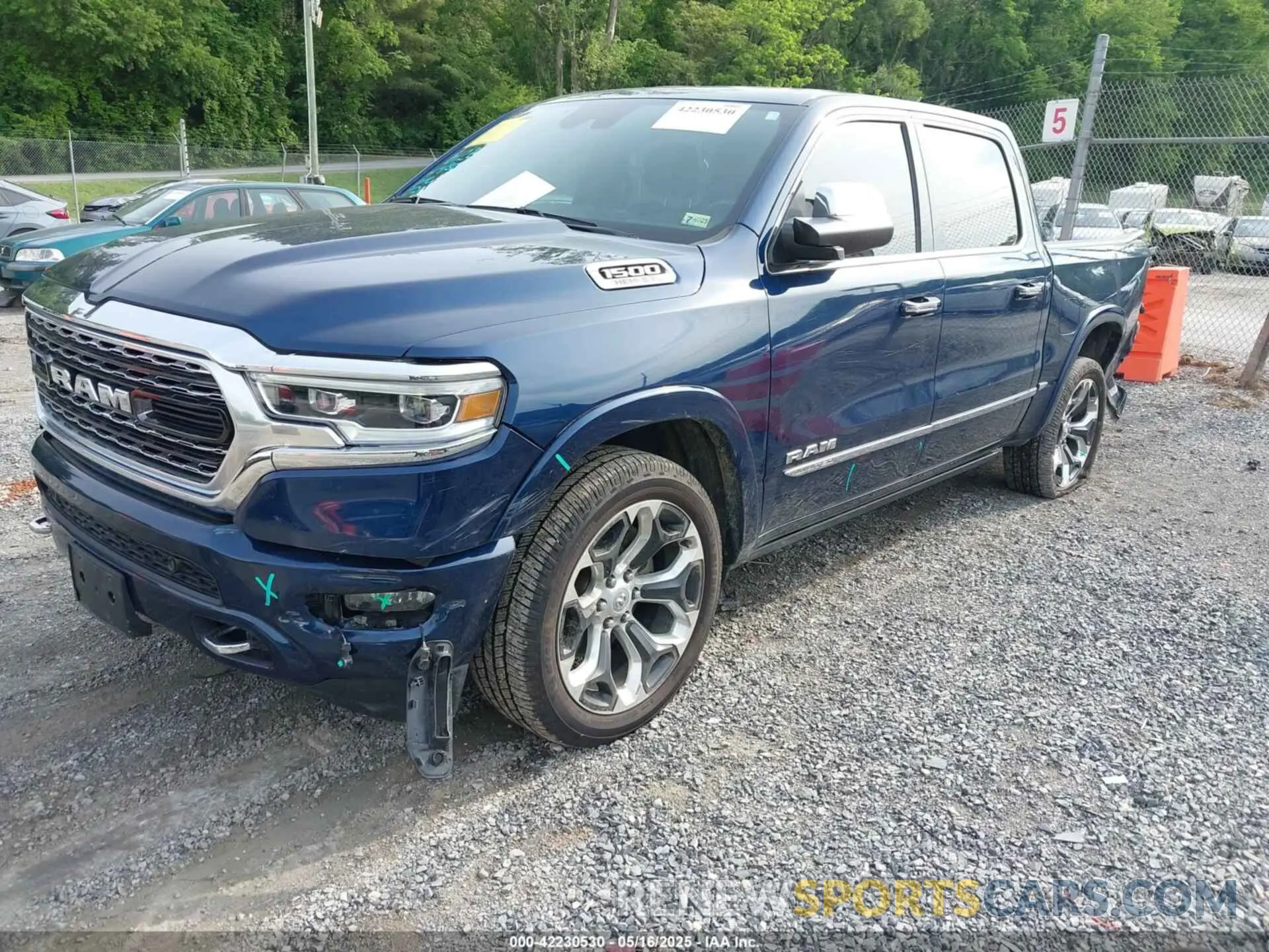 2 Photograph of a damaged car 1C6SRFHT9LN343856 RAM 1500 2020