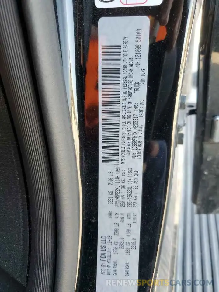 14 Photograph of a damaged car 1C6SRFHTXLN255317 RAM 1500 2020