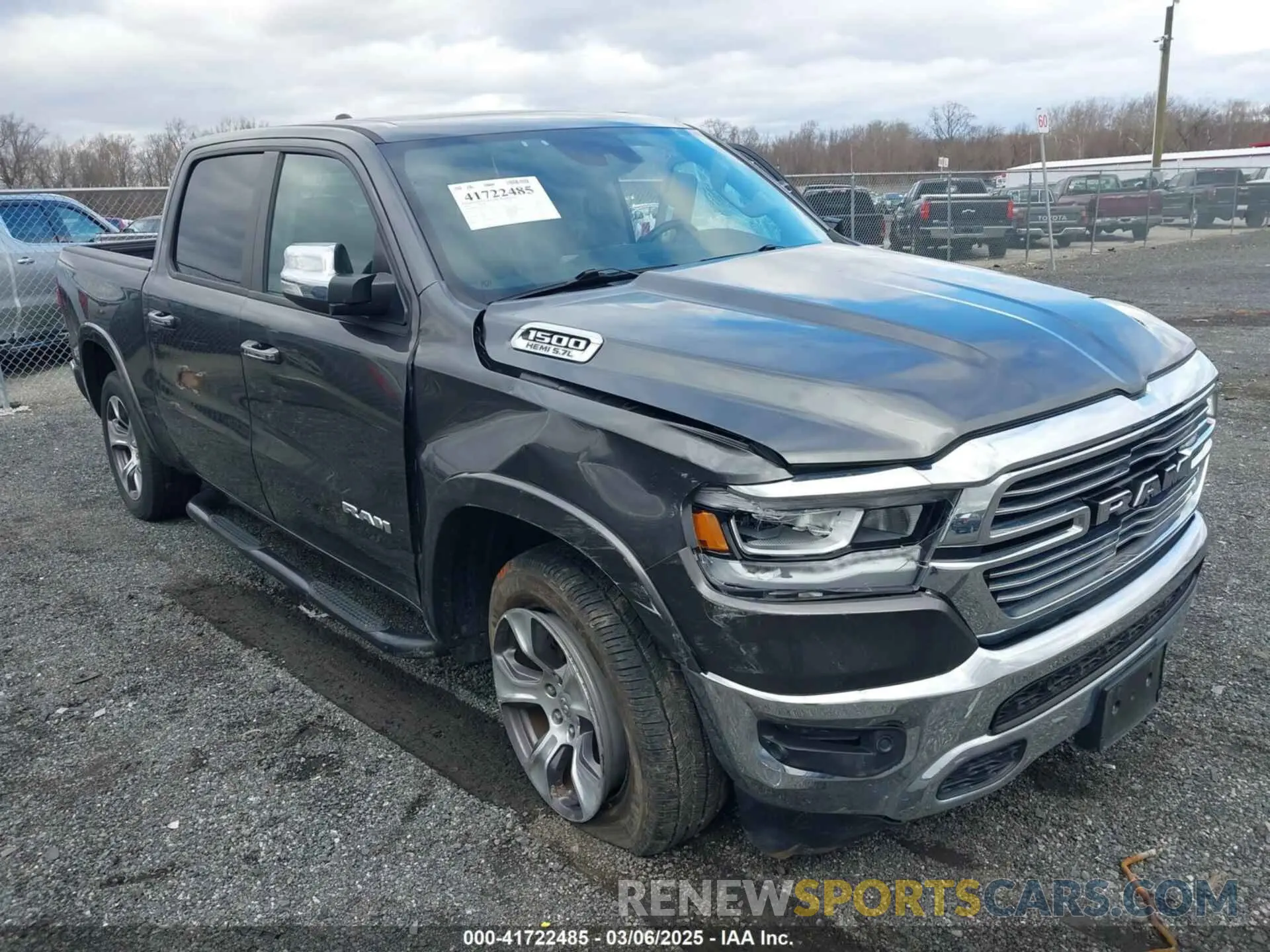 1 Photograph of a damaged car 1C6SRFJT1LN327290 RAM 1500 2020