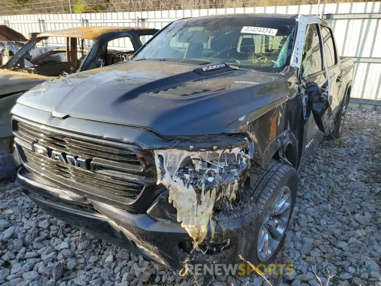 1 Photograph of a damaged car 1C6SRFJT5LN335778 RAM 1500 2020