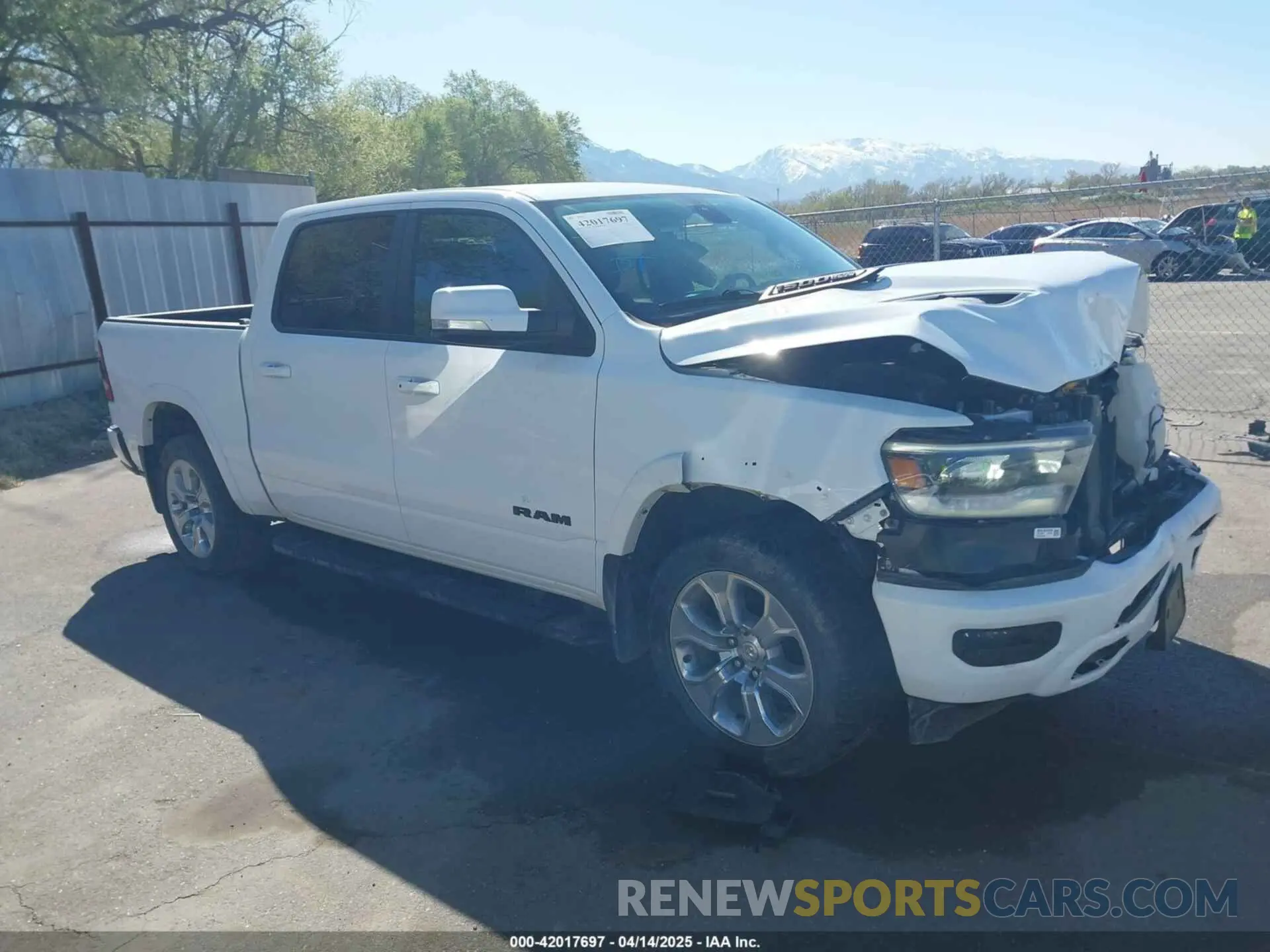 1 Photograph of a damaged car 1C6SRFJT6LN116859 RAM 1500 2020