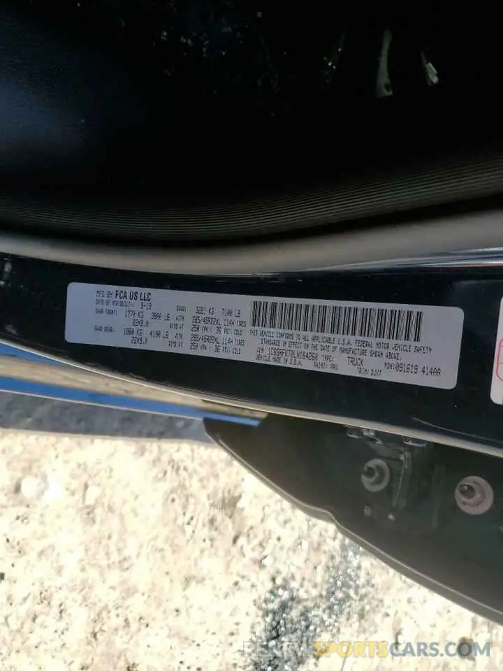 12 Photograph of a damaged car 1C6SRFKT0LN164260 RAM 1500 2020