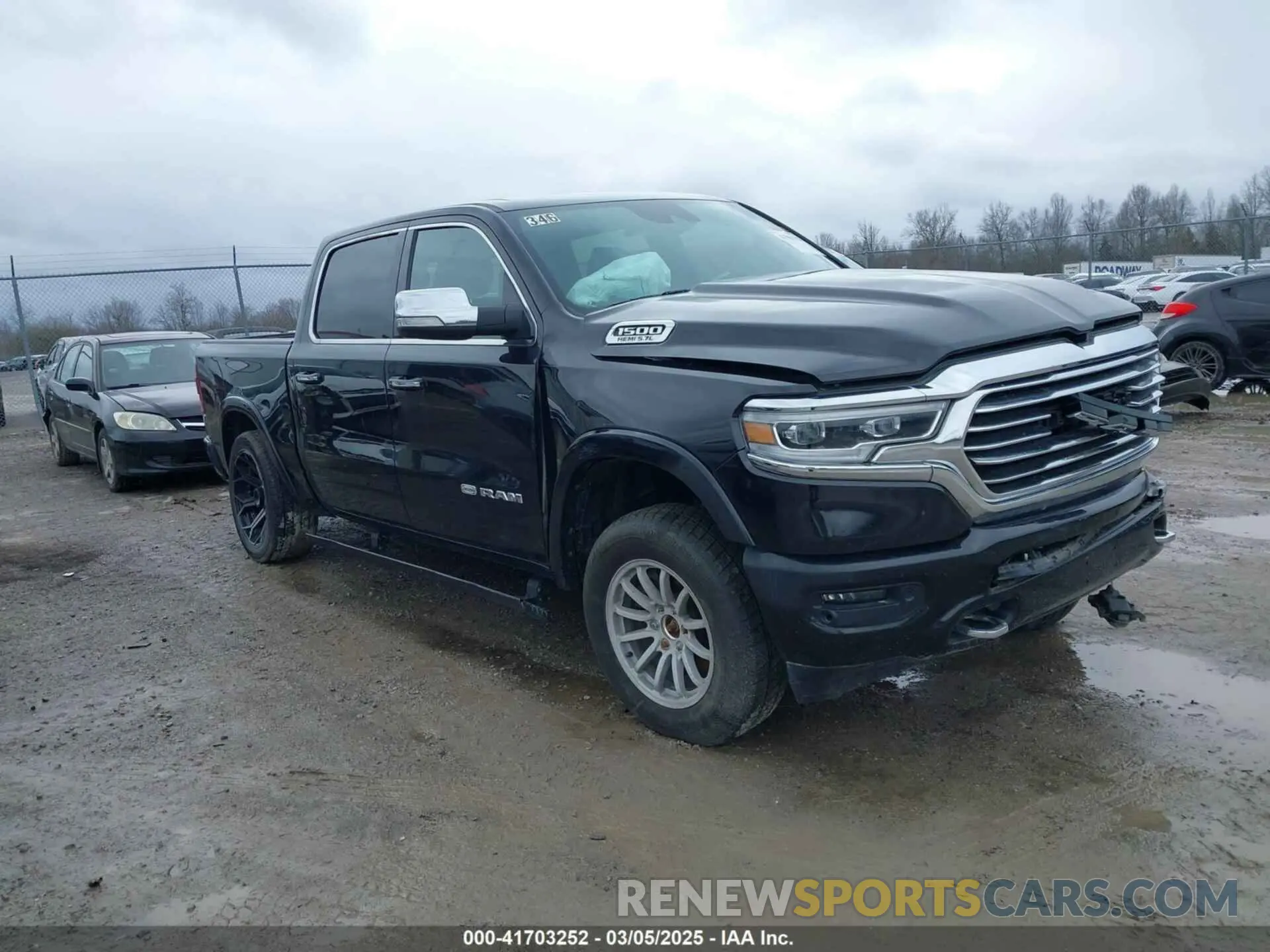 1 Photograph of a damaged car 1C6SRFKT8LN234913 RAM 1500 2020