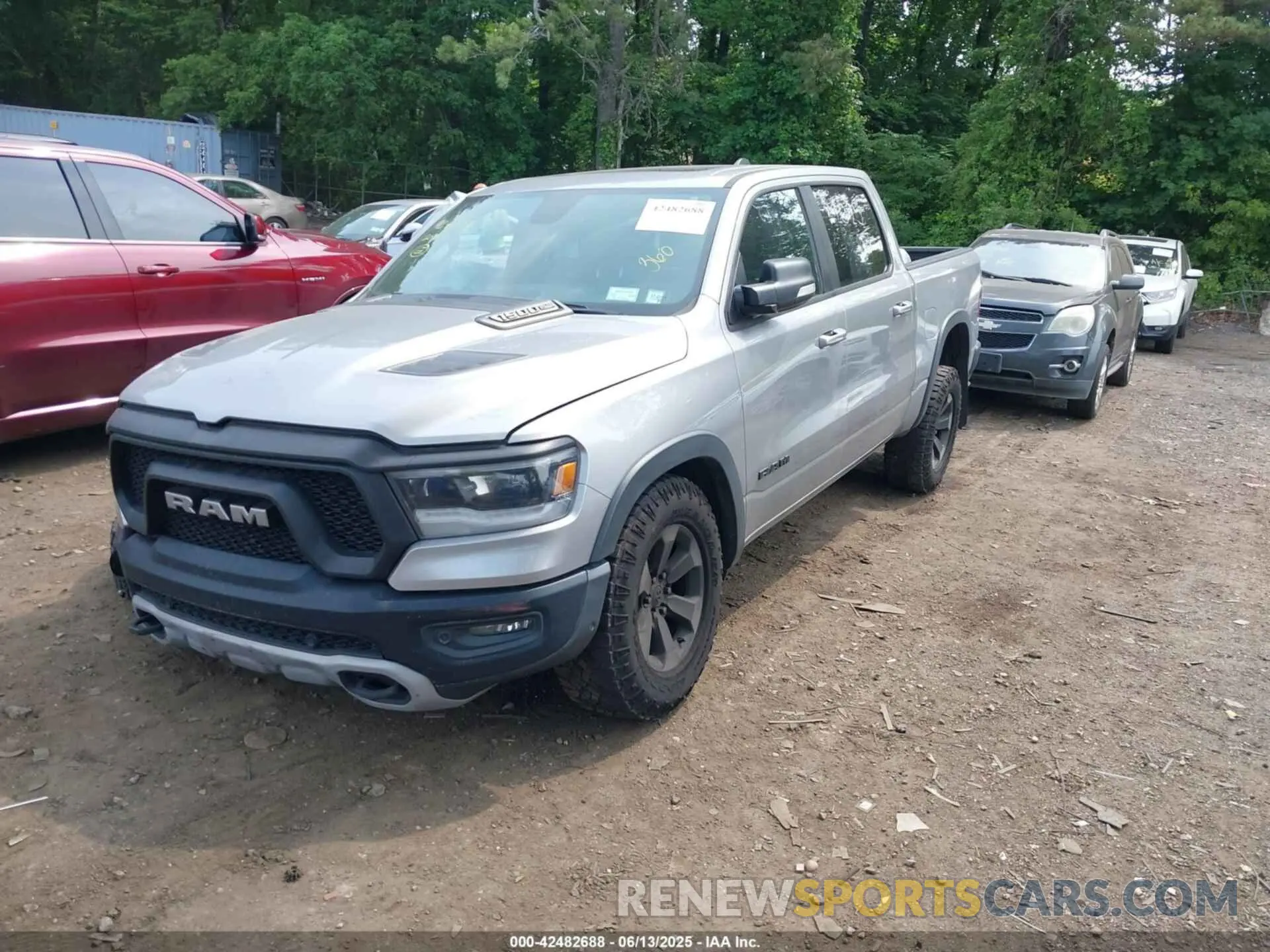 2 Photograph of a damaged car 1C6SRFLT6LN376238 RAM 1500 2020