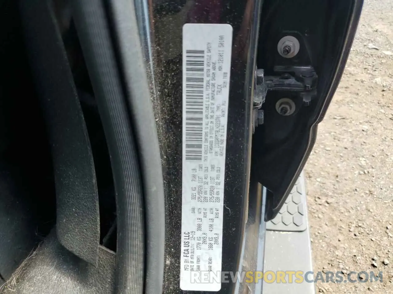 12 Photograph of a damaged car 1C6SRFMT8LN223701 RAM 1500 2020