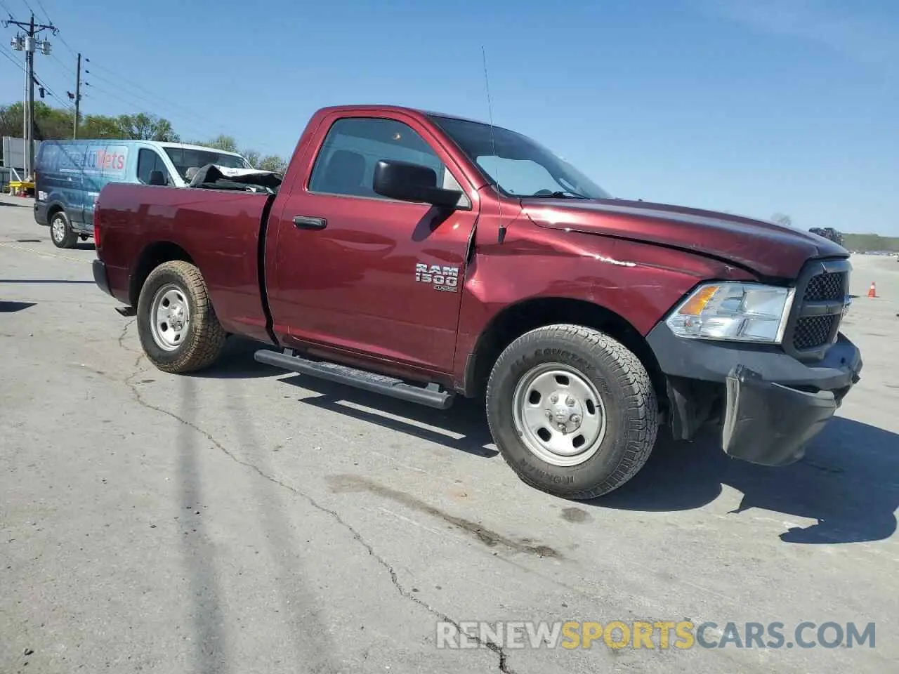 4 Photograph of a damaged car 3C6JR6AG0LG122499 RAM 1500 2020