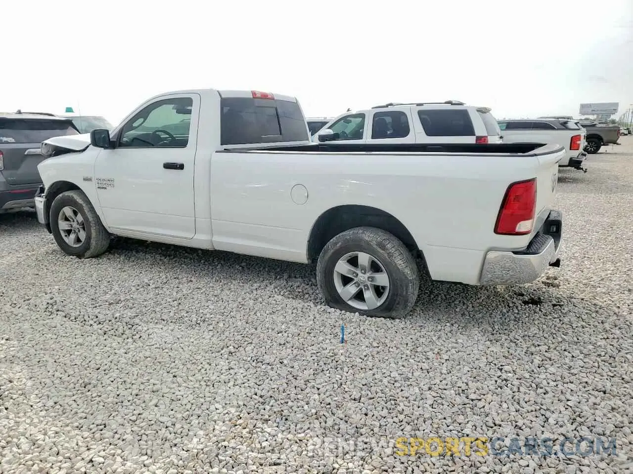 2 Photograph of a damaged car 3C6JR6DT9LG138774 RAM 1500 2020