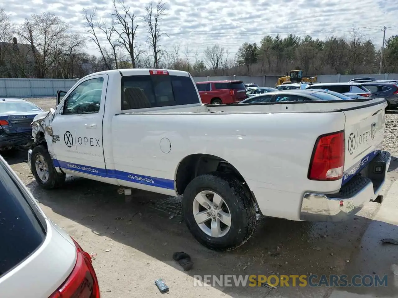 2 Photograph of a damaged car 3C6JR7ET0LG140417 RAM 1500 2020