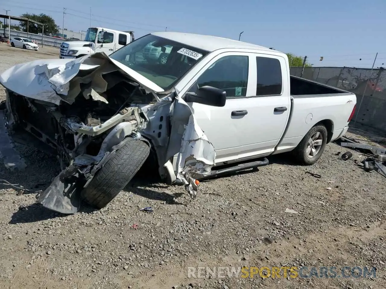 1 Photograph of a damaged car 1C6RR6FG5HS684409 RAM 1500 2021