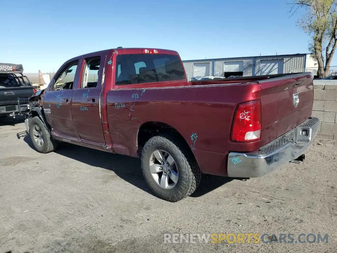 2 Photograph of a damaged car 1C6RR6FG6MS534383 RAM 1500 2021