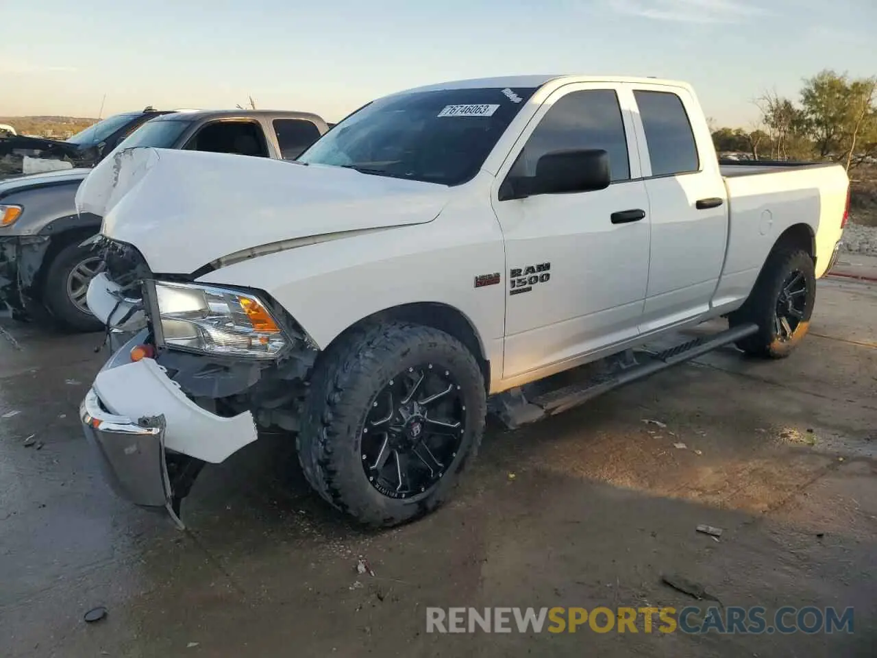 1 Photograph of a damaged car 1C6RR6FT3MS569041 RAM 1500 2021