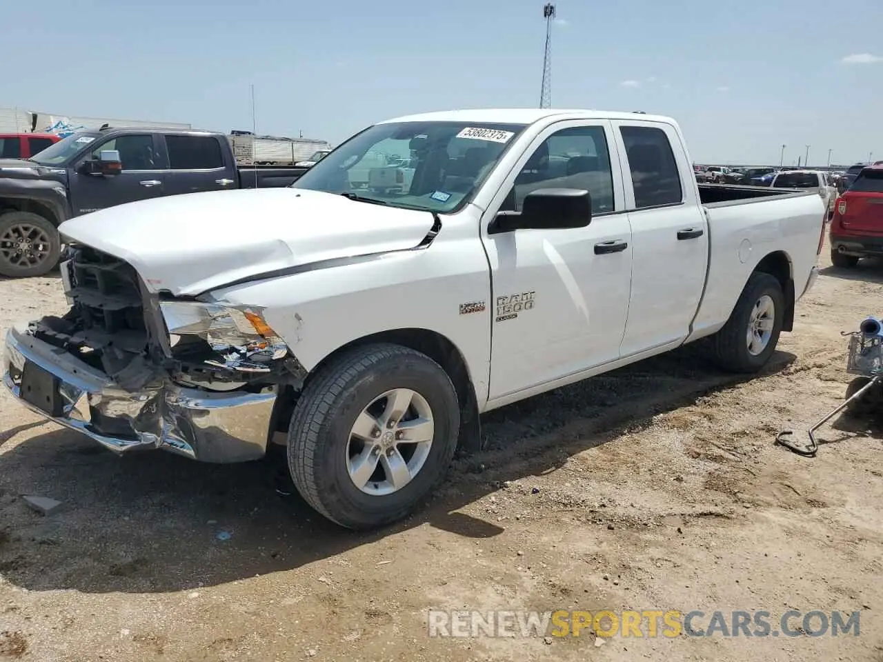 1 Photograph of a damaged car 1C6RR6FT4MS500570 RAM 1500 2021