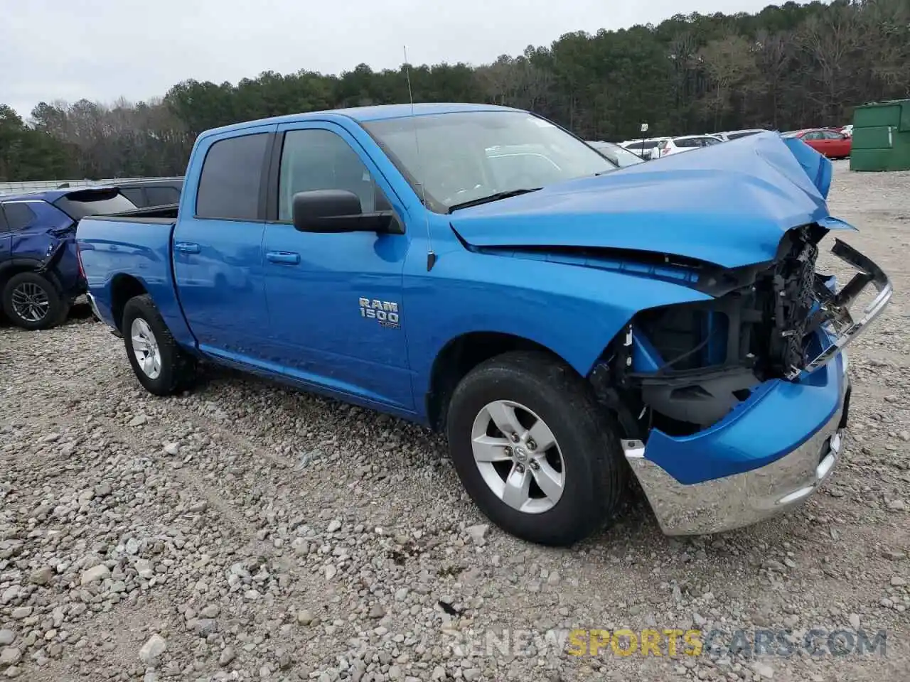 4 Photograph of a damaged car 1C6RR6LG1MS557543 RAM 1500 2021