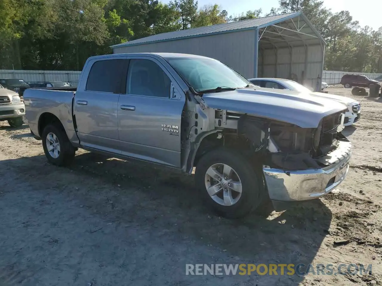 4 Photograph of a damaged car 1C6RR6LGXMS531748 RAM 1500 2021