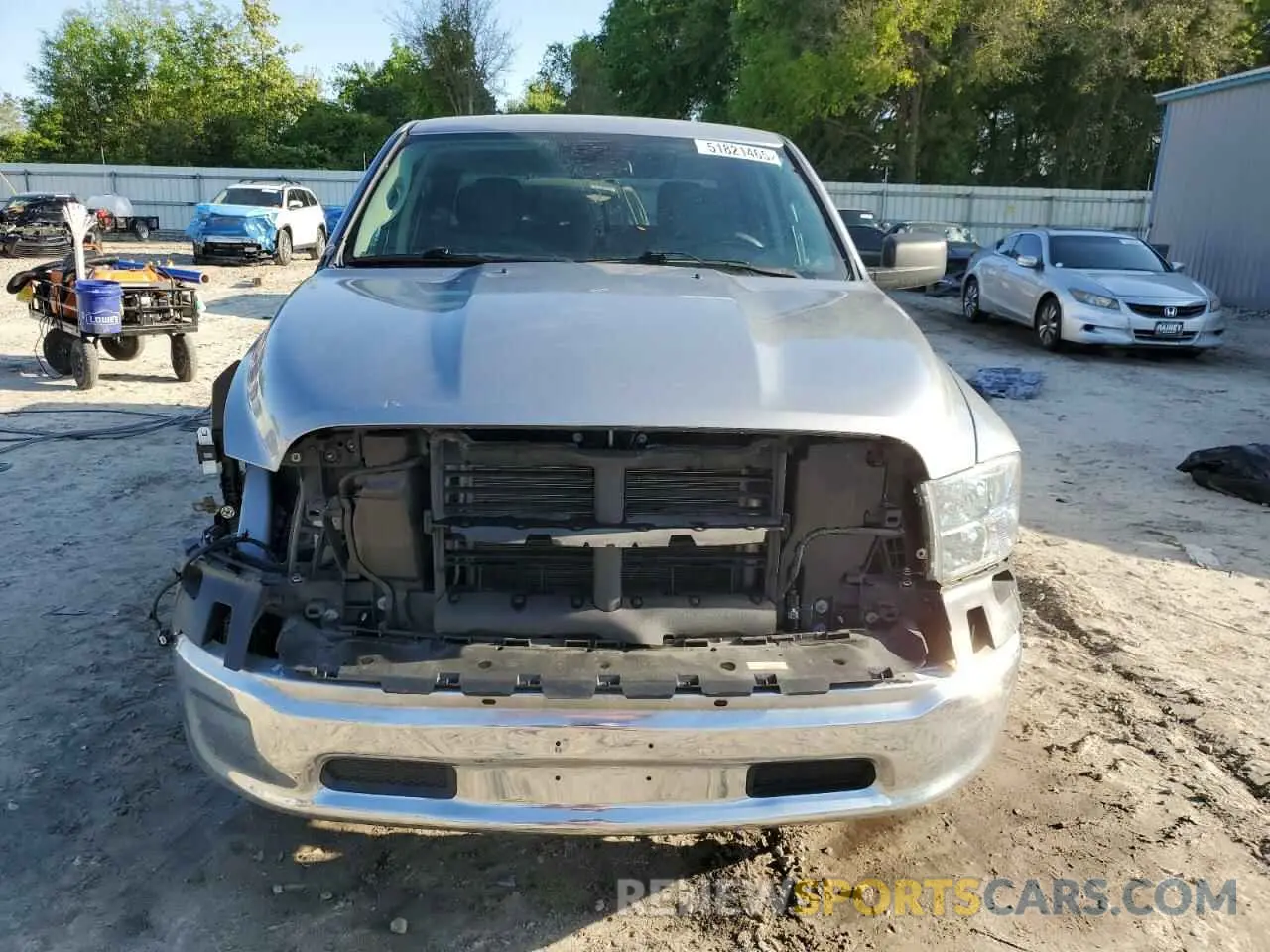 5 Photograph of a damaged car 1C6RR6LGXMS531748 RAM 1500 2021