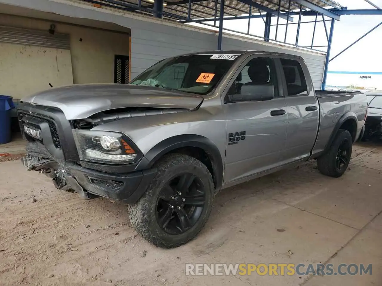 1 Photograph of a damaged car 1C6RR7GG2MS526432 RAM 1500 2021