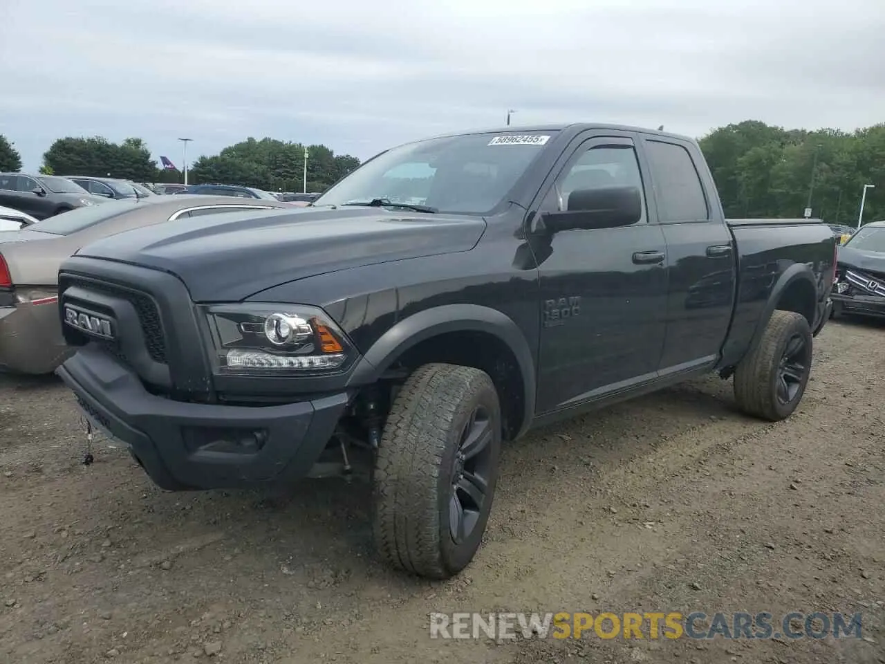 1 Photograph of a damaged car 1C6RR7GG3MS556958 RAM 1500 2021