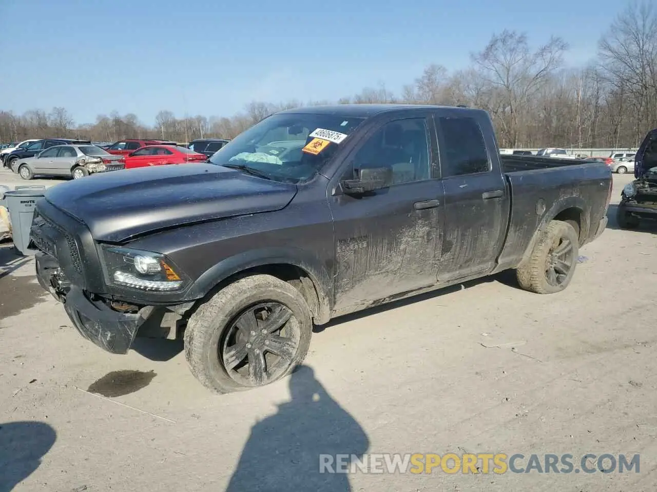 1 Photograph of a damaged car 1C6RR7GG5MS501802 RAM 1500 2021
