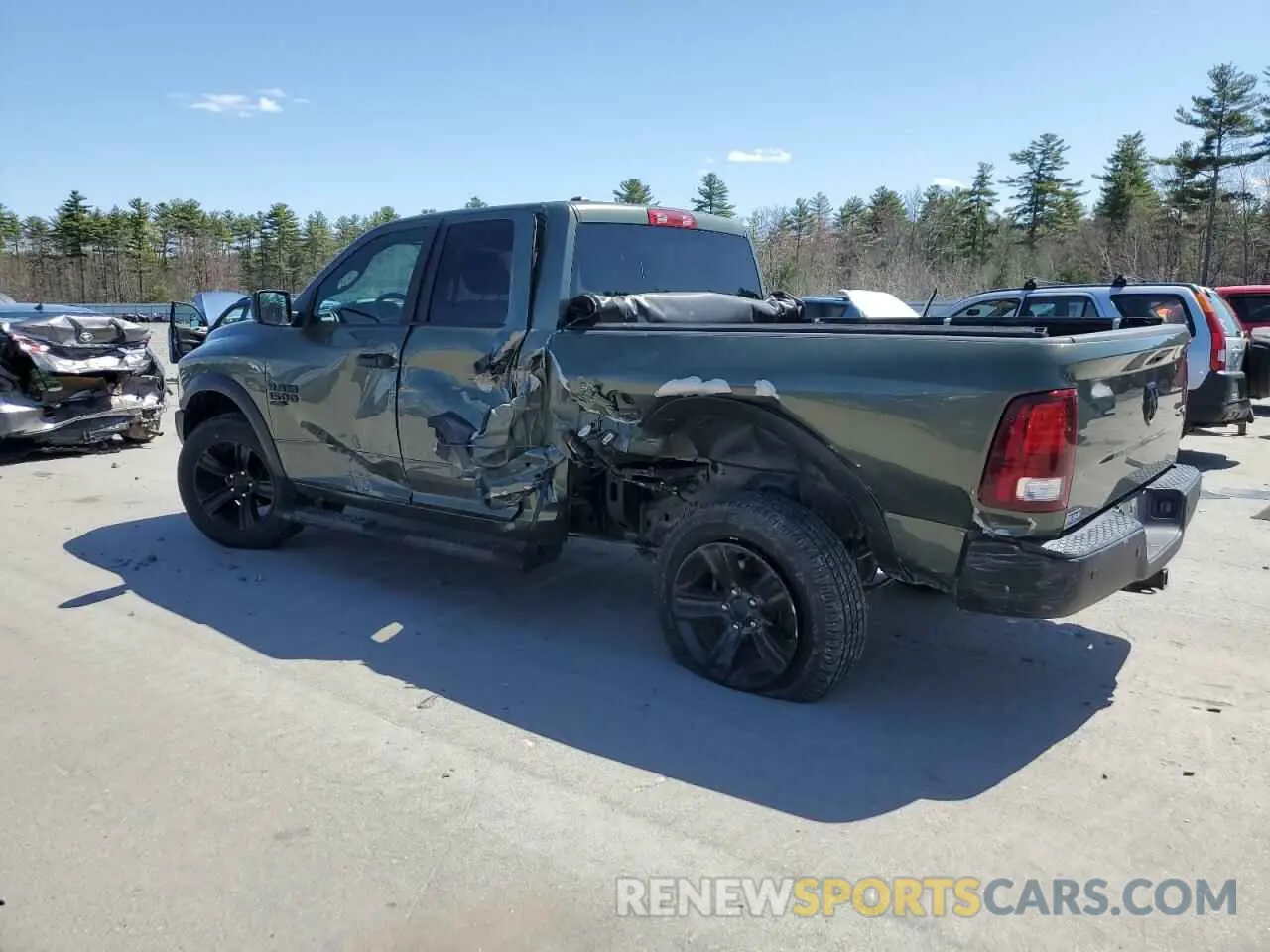 2 Photograph of a damaged car 1C6RR7GG8MS562190 RAM 1500 2021