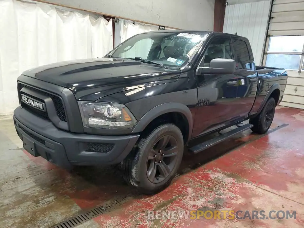 1 Photograph of a damaged car 1C6RR7GGXMS526629 RAM 1500 2021