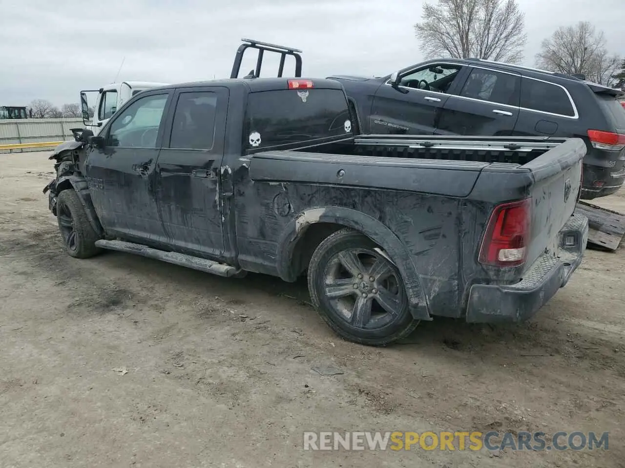 2 Photograph of a damaged car 1C6RR7GGXMS531233 RAM 1500 2021