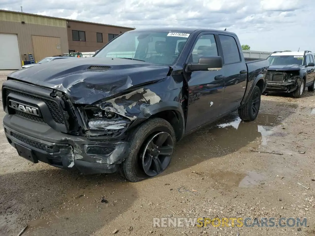 1 Photograph of a damaged car 1C6RR7LT0MS596465 RAM 1500 2021