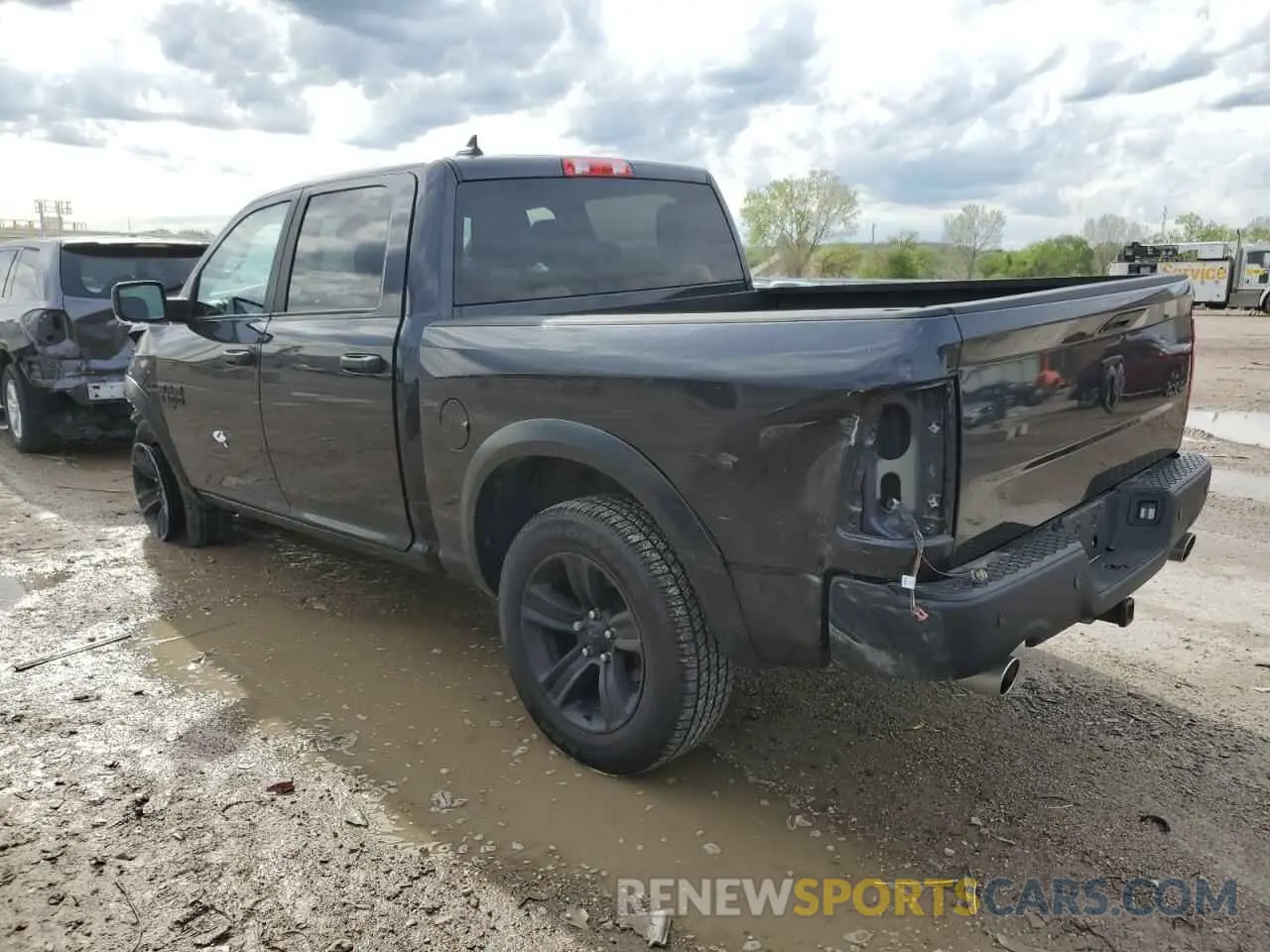 2 Photograph of a damaged car 1C6RR7LT0MS596465 RAM 1500 2021