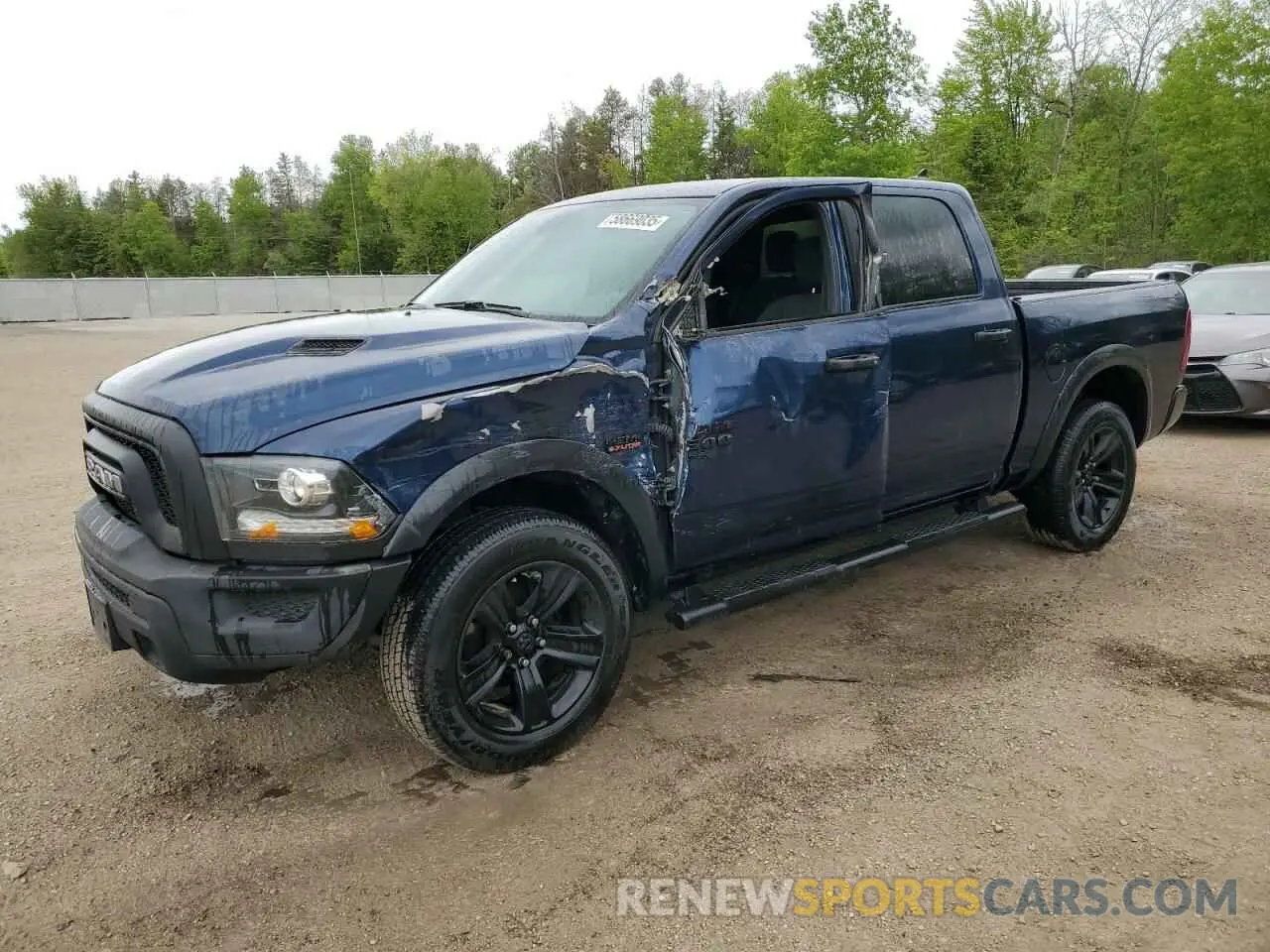 1 Photograph of a damaged car 1C6RR7LT1MS591744 RAM 1500 2021
