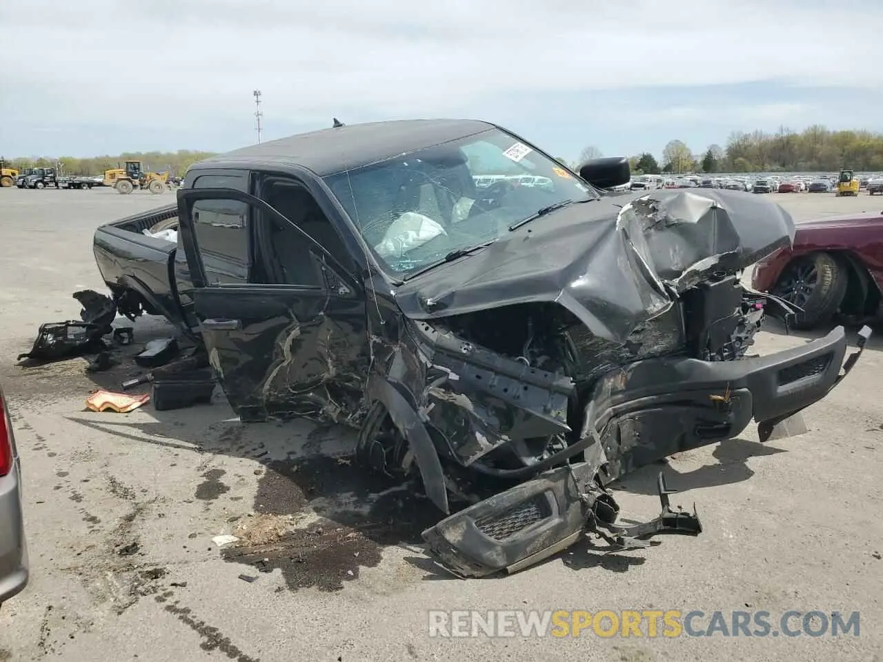 4 Photograph of a damaged car 1C6RR7LT6MS555158 RAM 1500 2021