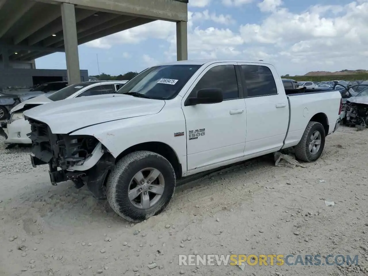 1 Photograph of a damaged car 1C6RR7TT1MS517238 RAM 1500 2021