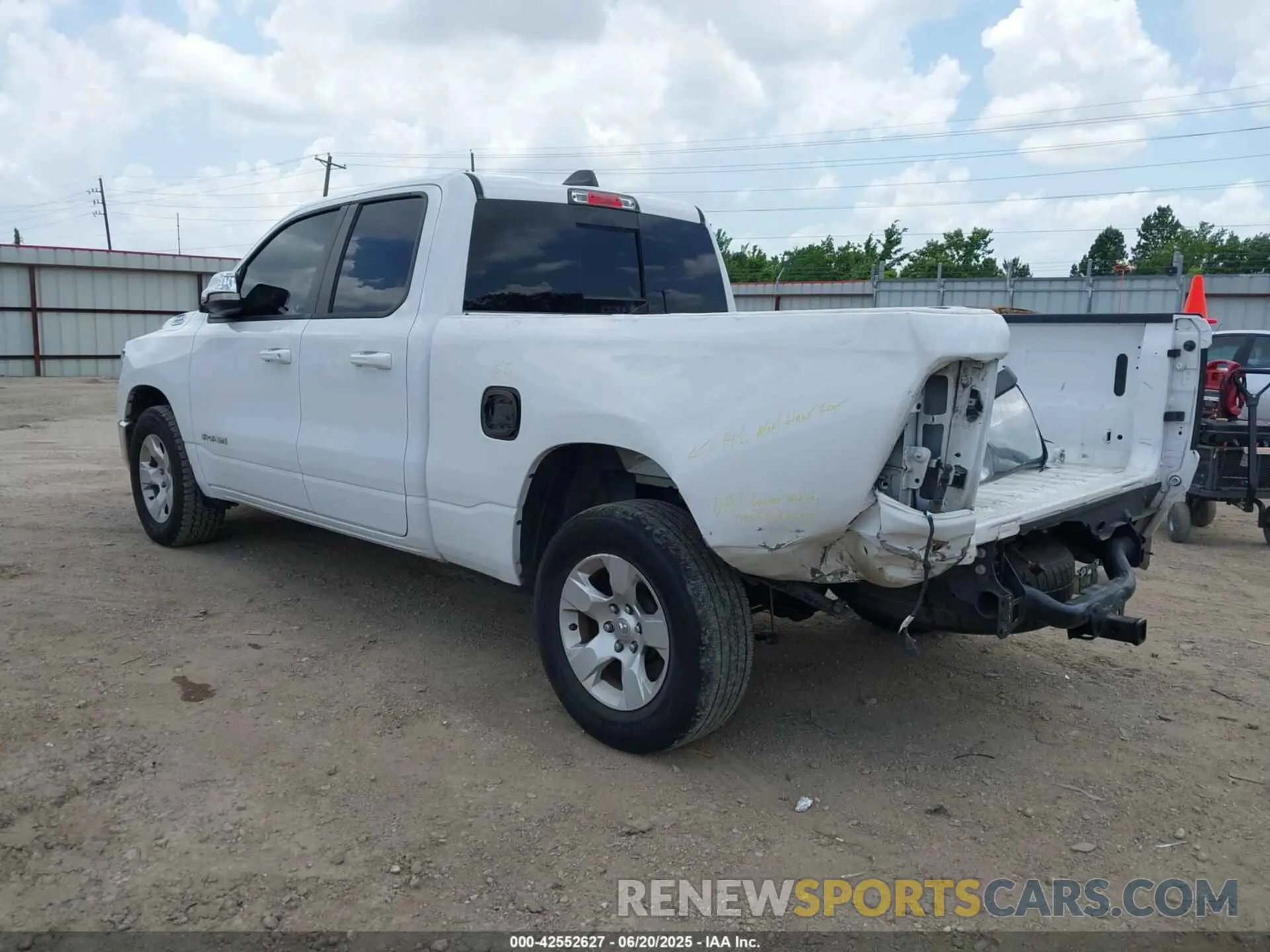3 Photograph of a damaged car 1C6RREBG0MN752690 RAM 1500 2021