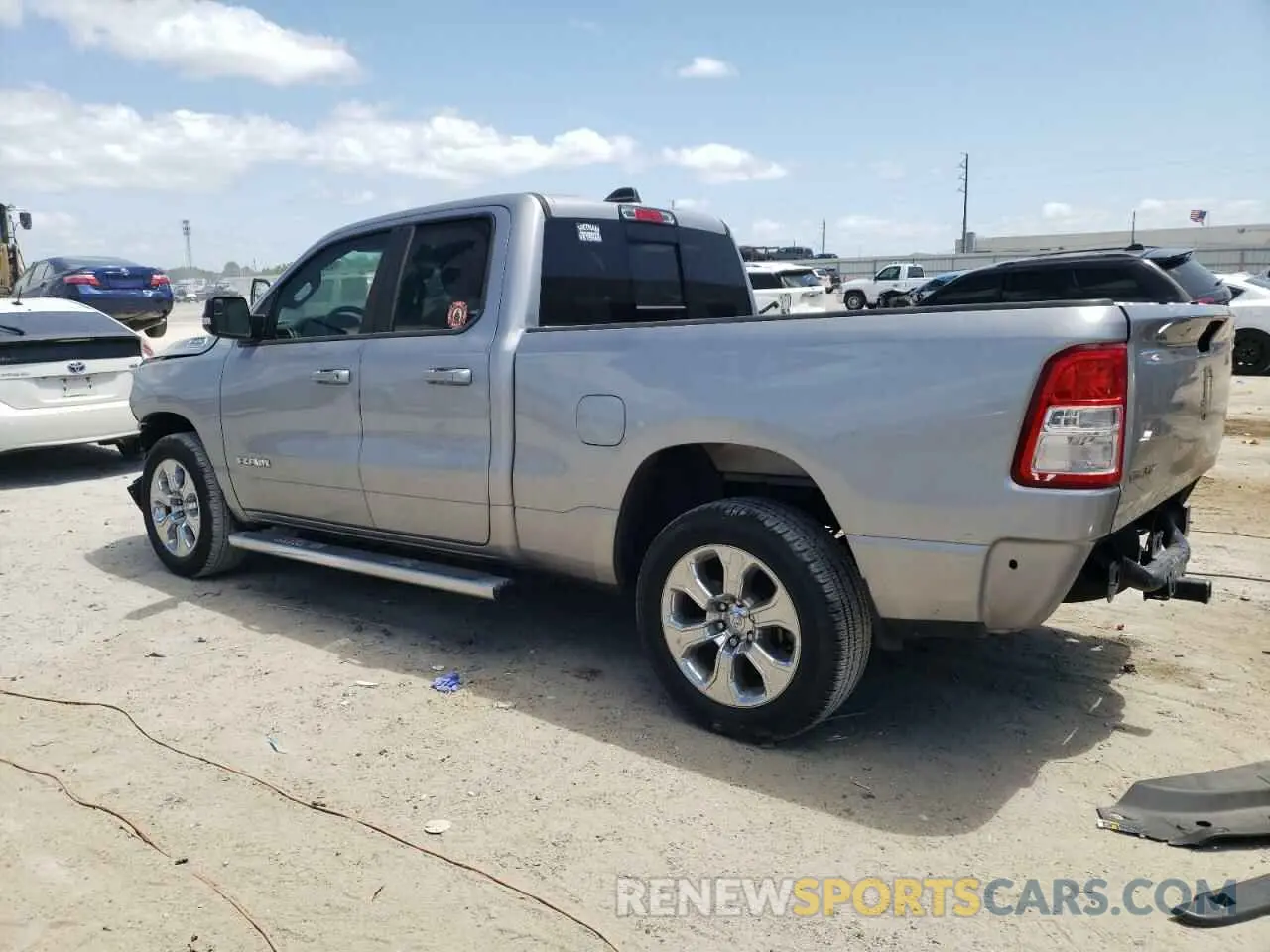 2 Photograph of a damaged car 1C6RREBG1MN753394 RAM 1500 2021