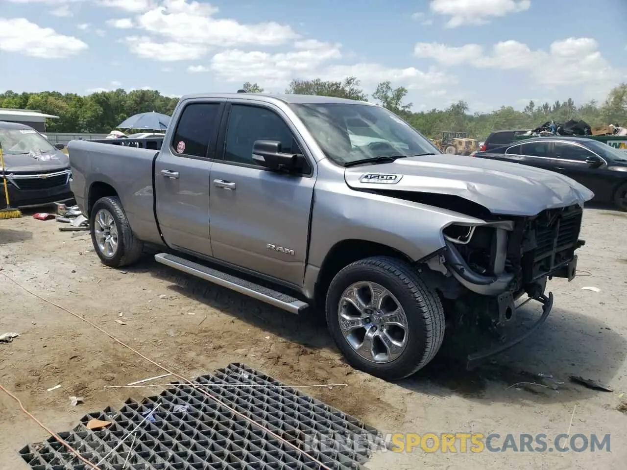 4 Photograph of a damaged car 1C6RREBG1MN753394 RAM 1500 2021