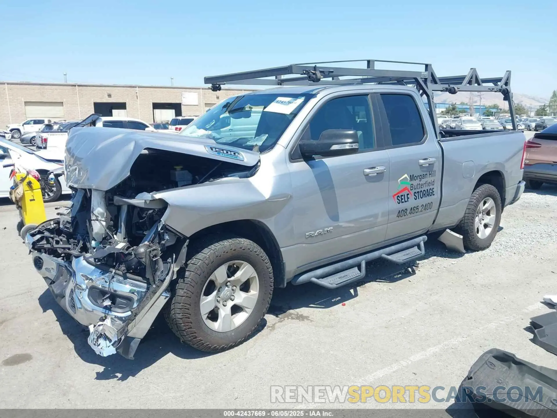 2 Photograph of a damaged car 1C6RREBG9MN681473 RAM 1500 2021