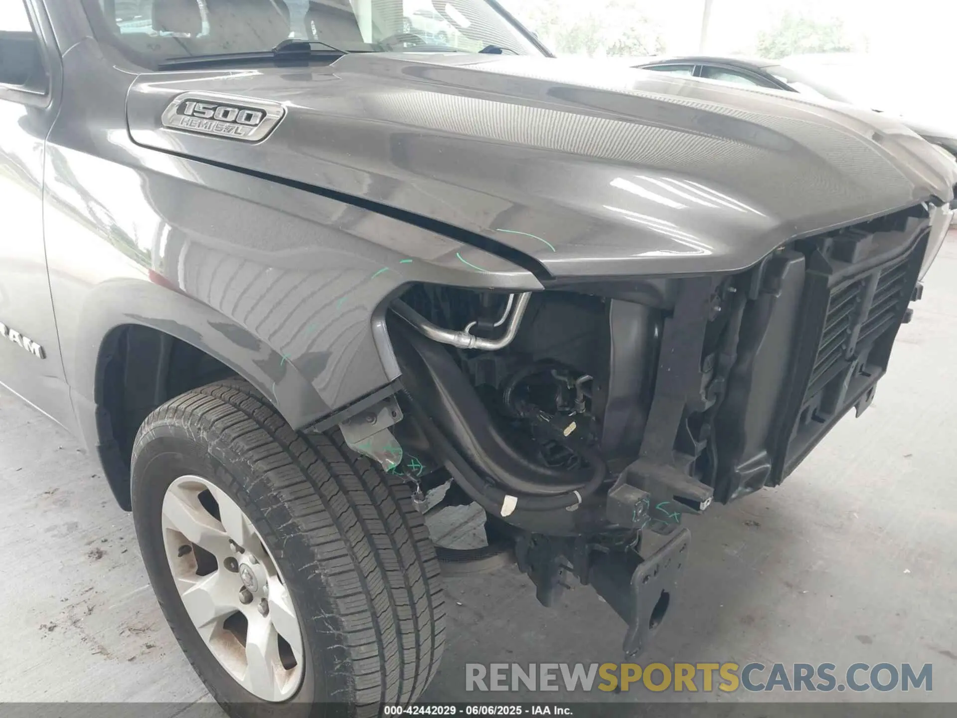 6 Photograph of a damaged car 1C6RREBT2MN747391 RAM 1500 2021